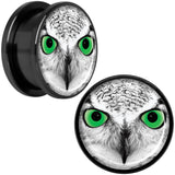 Black White Owl Black Anodized Screw Fit Plug Set 18mm