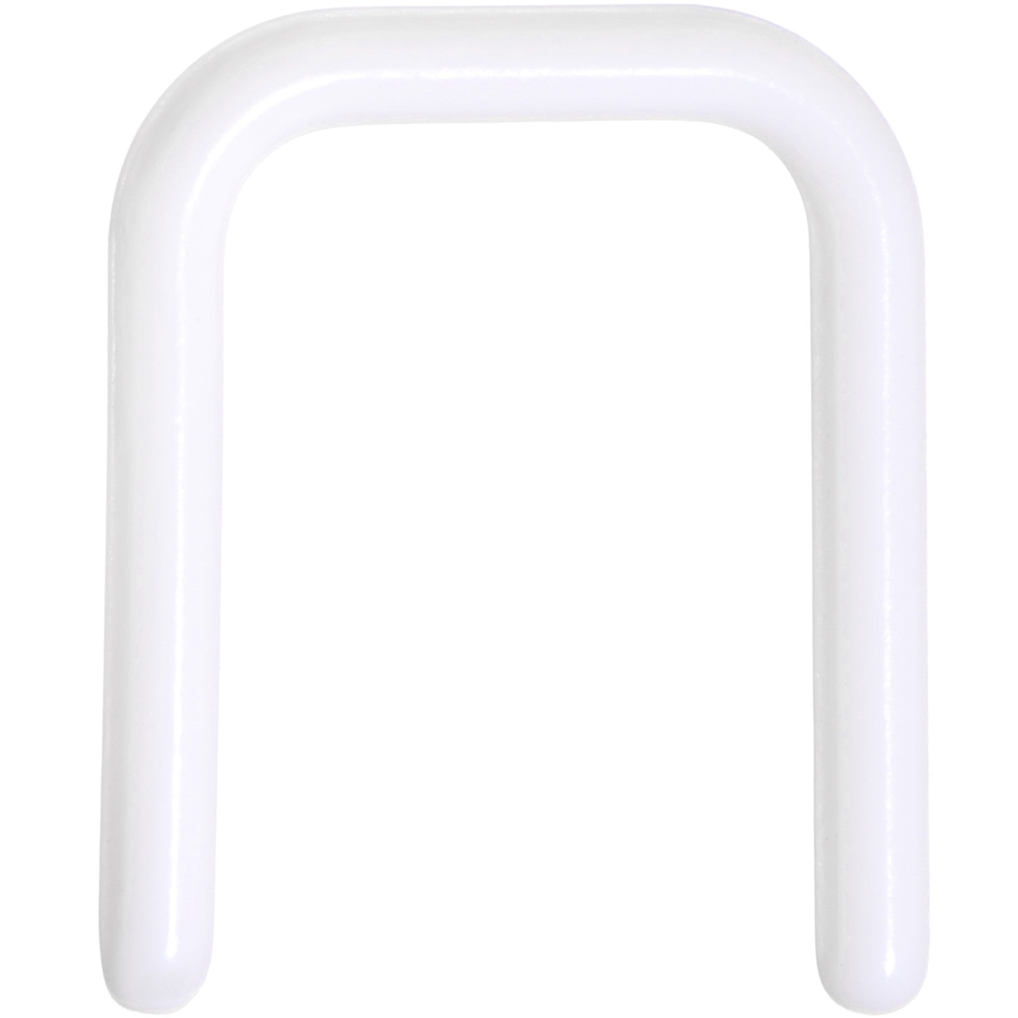 16G 7/16 White Flexible Bioplast Square Septum Retainer