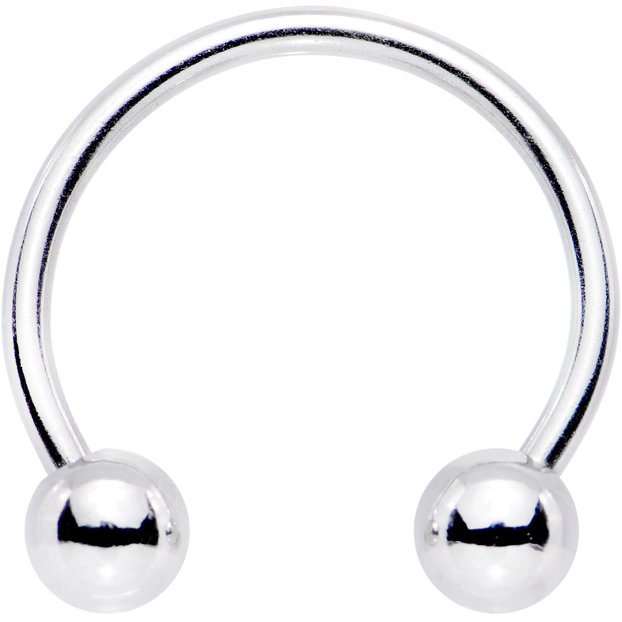 16G 1/2 Stainless Steel Horseshoe Circular Barbell