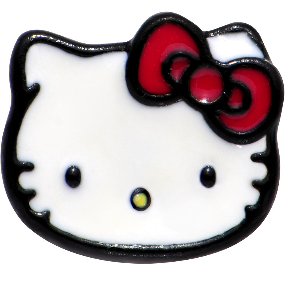 Officially Licensed Hello Kitty Cat Red Bow Barbell Tongue Ring