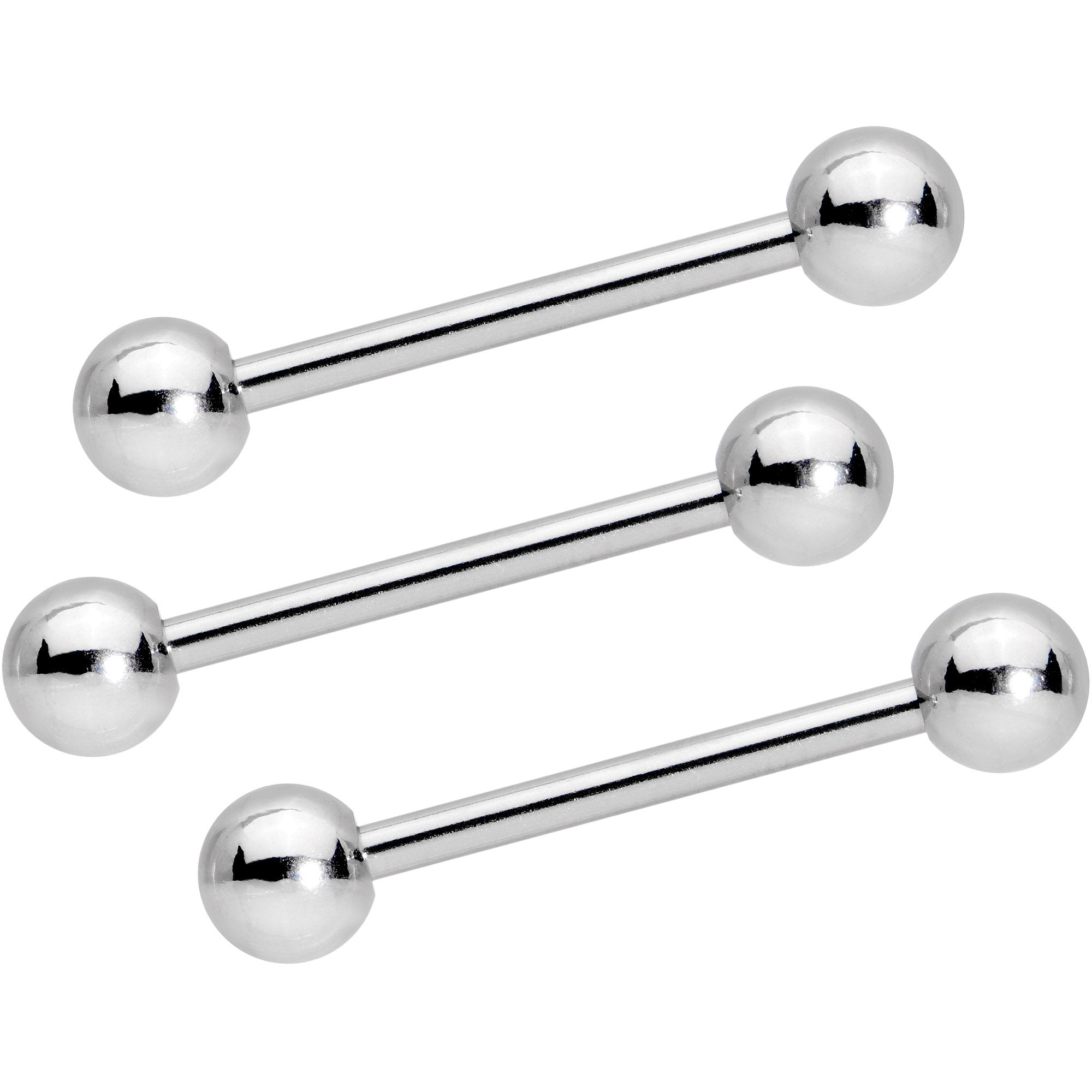 5mm Ball Barbell Tongue Ring Set of 3