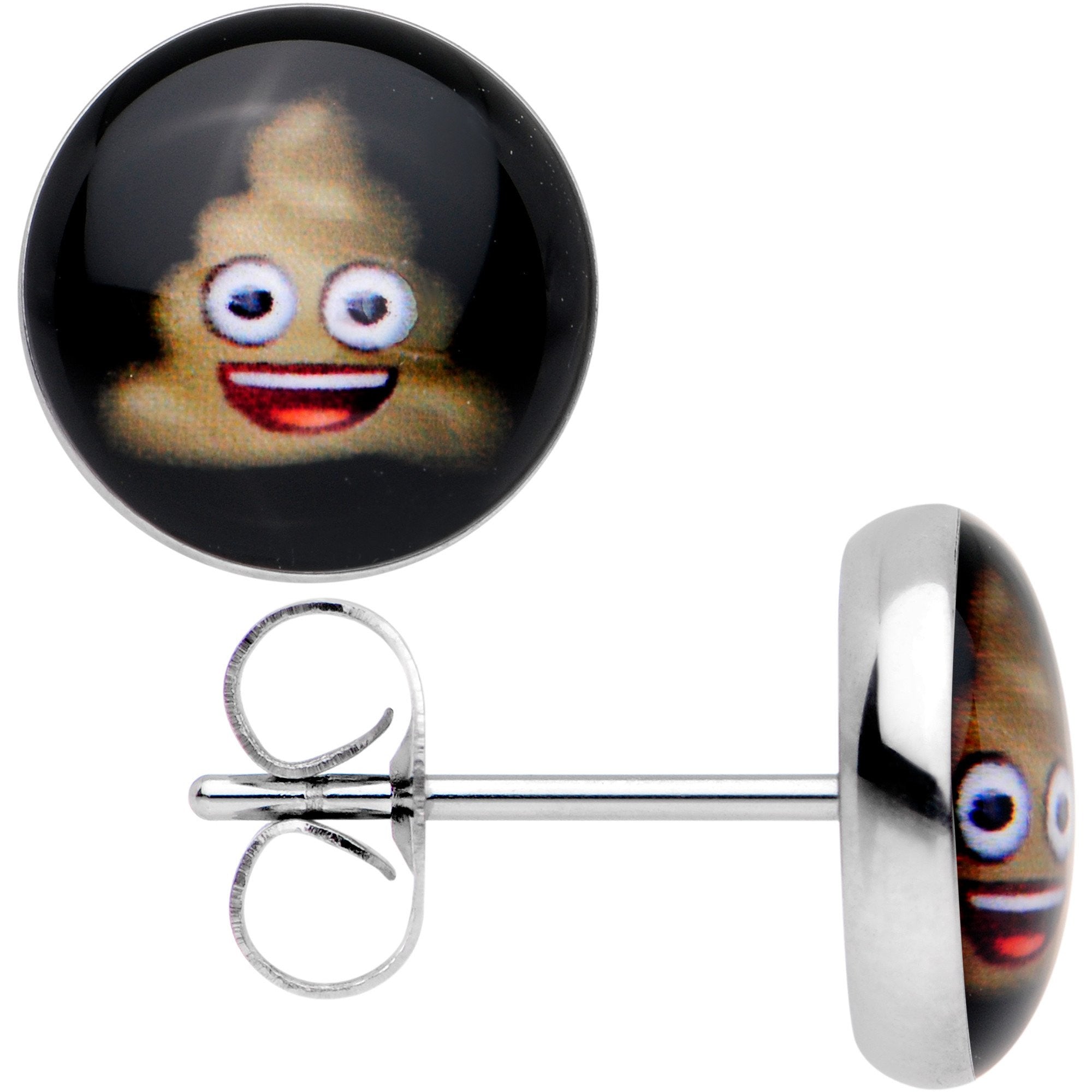 Officially Licensed Poop emoji Stud Earrings