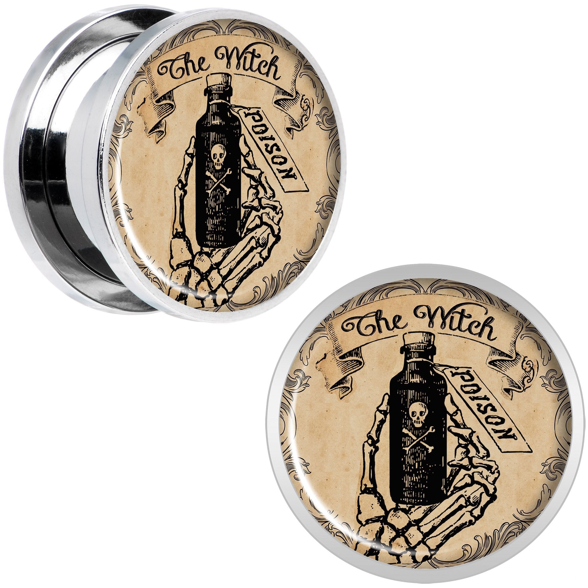 Witches Brew Poison Potion Halloween Plug Set 0G to 20mm