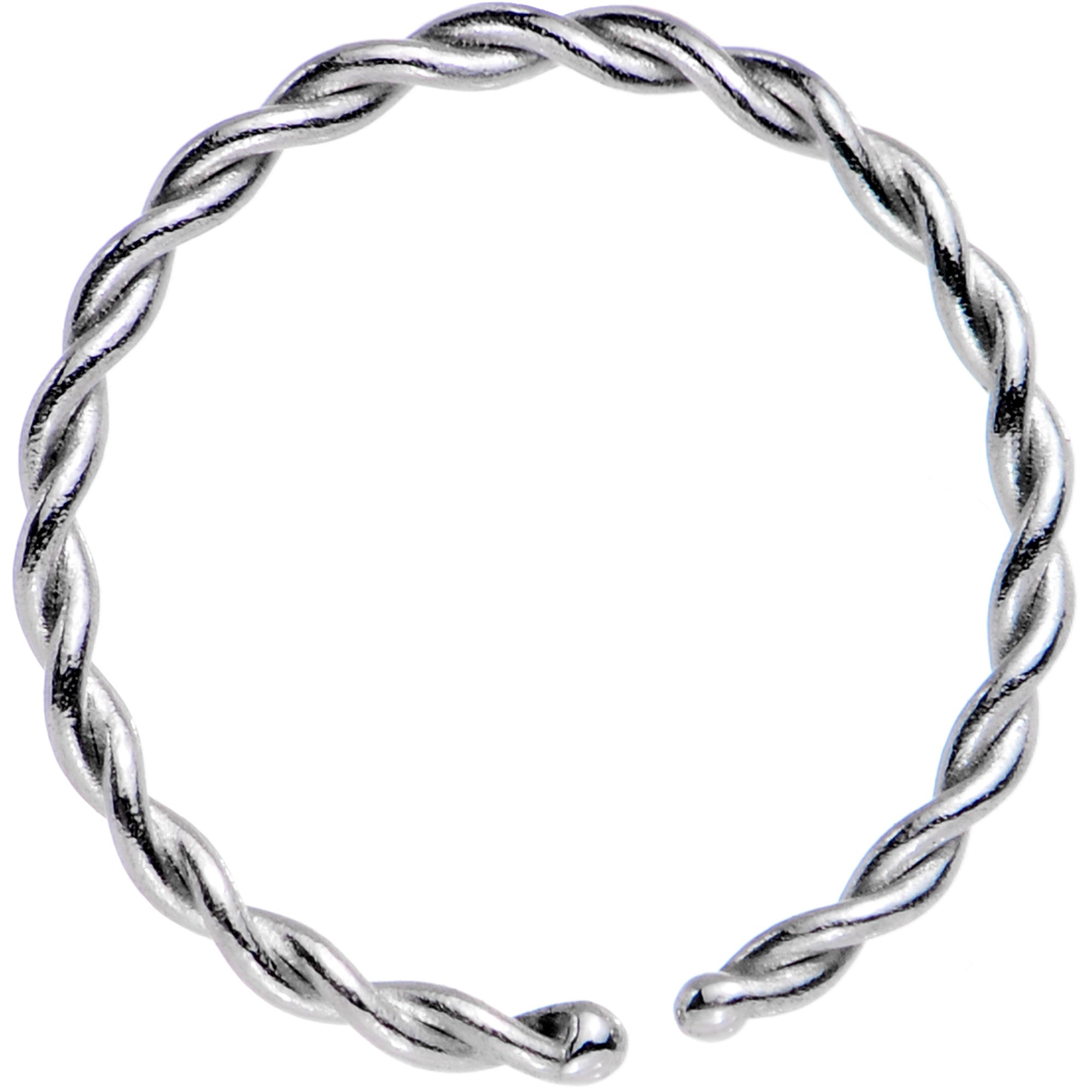 20G 5/16 Annealed Steel Seamless Braided Circular Ring