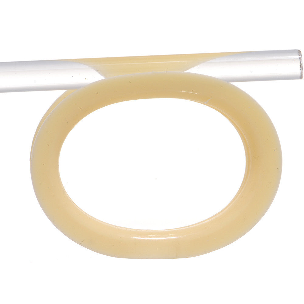 38mm Peach Flesh Tone Silicone Ultra Soft Double Flare Tunnel Plug Set