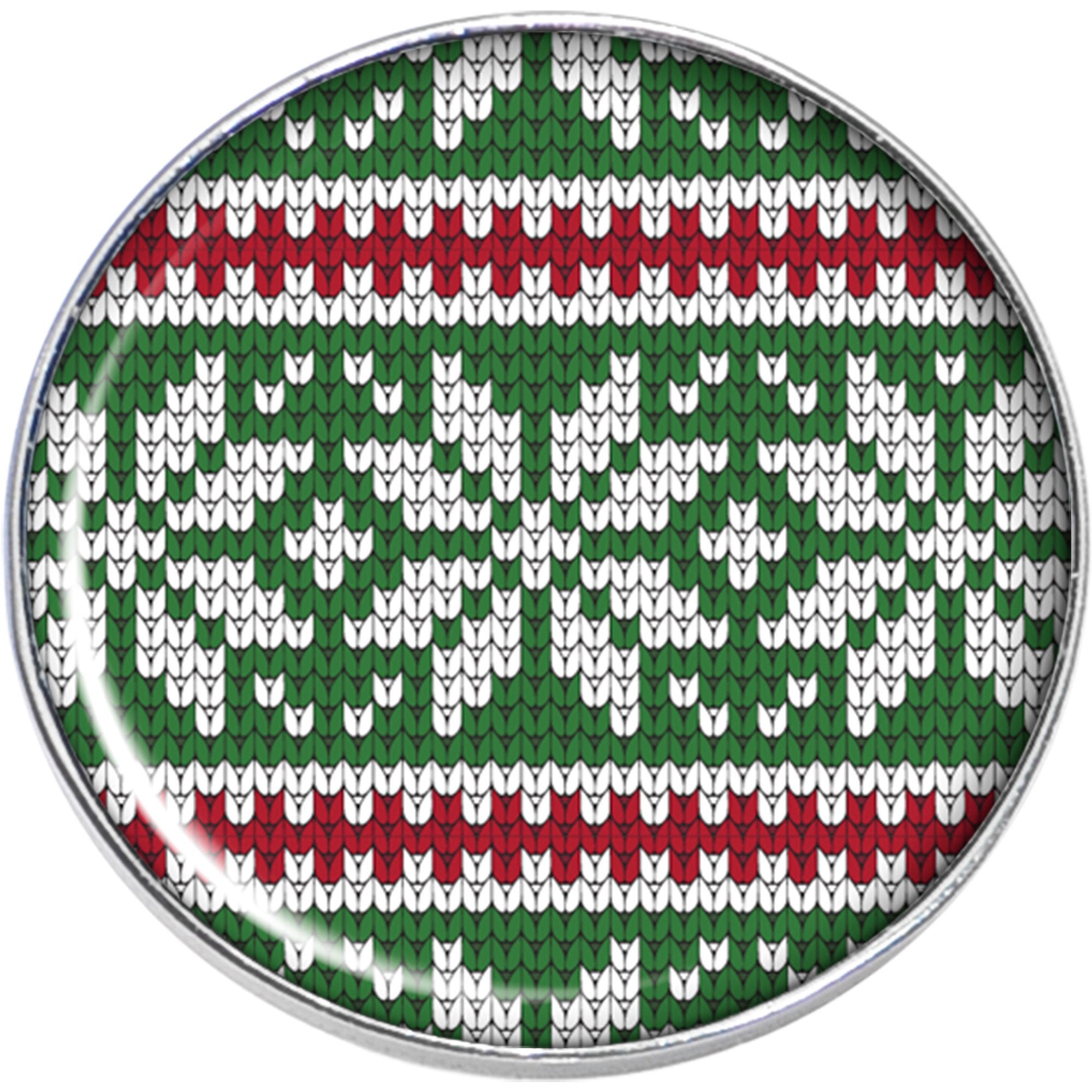 Green Red Christmas Sweater  Stainless Steel Stud Earrings stylish jewelry