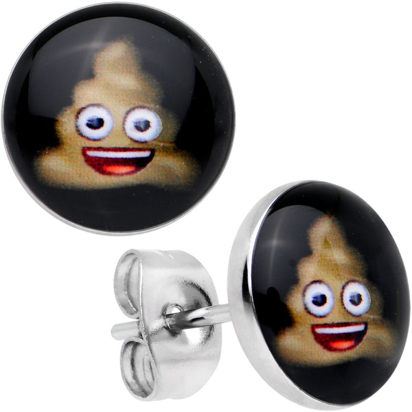 Officially Licensed Poop emoji Stud Earrings