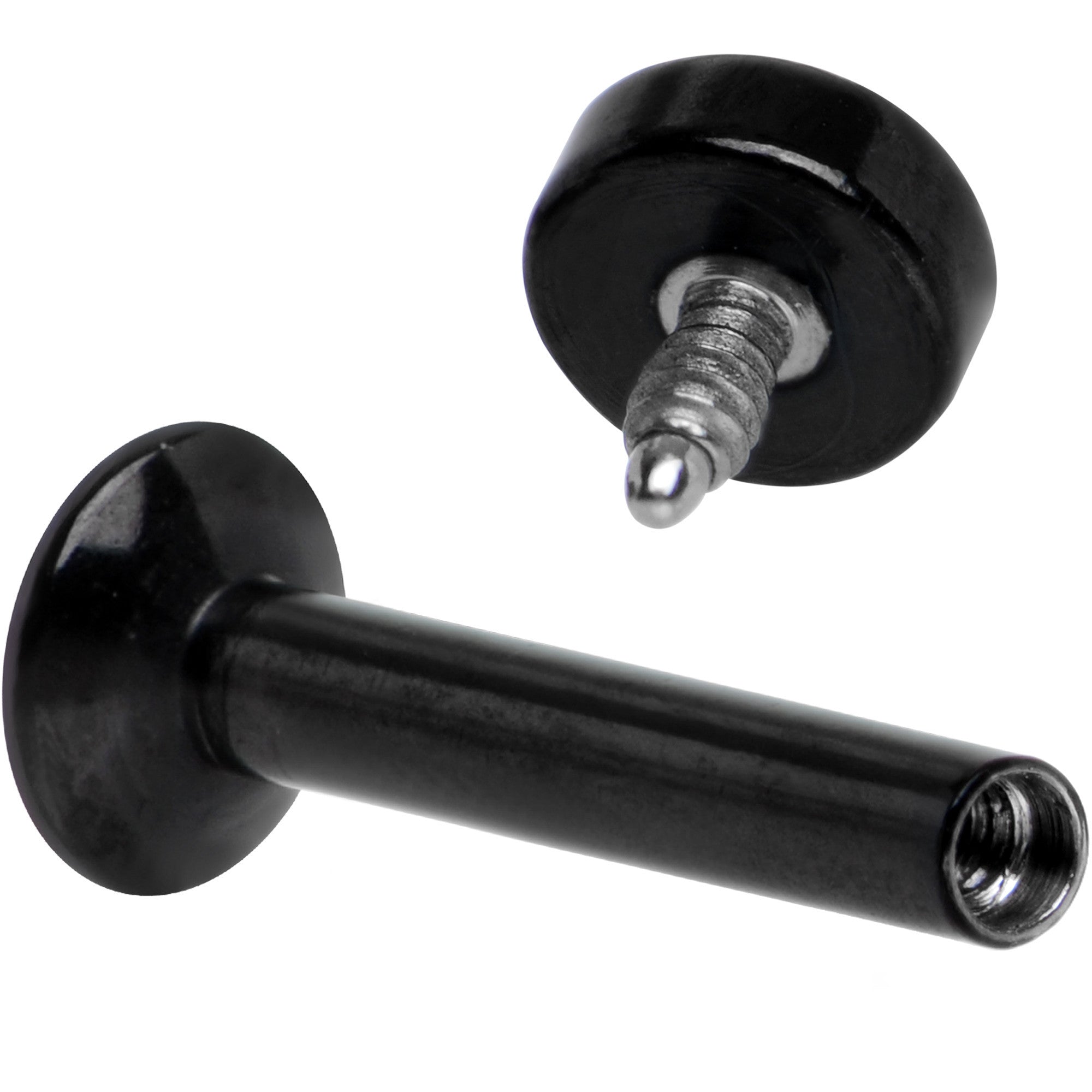 5/16 Black IP 3mm Circle Internal Thread Daith Cartilage Tragus