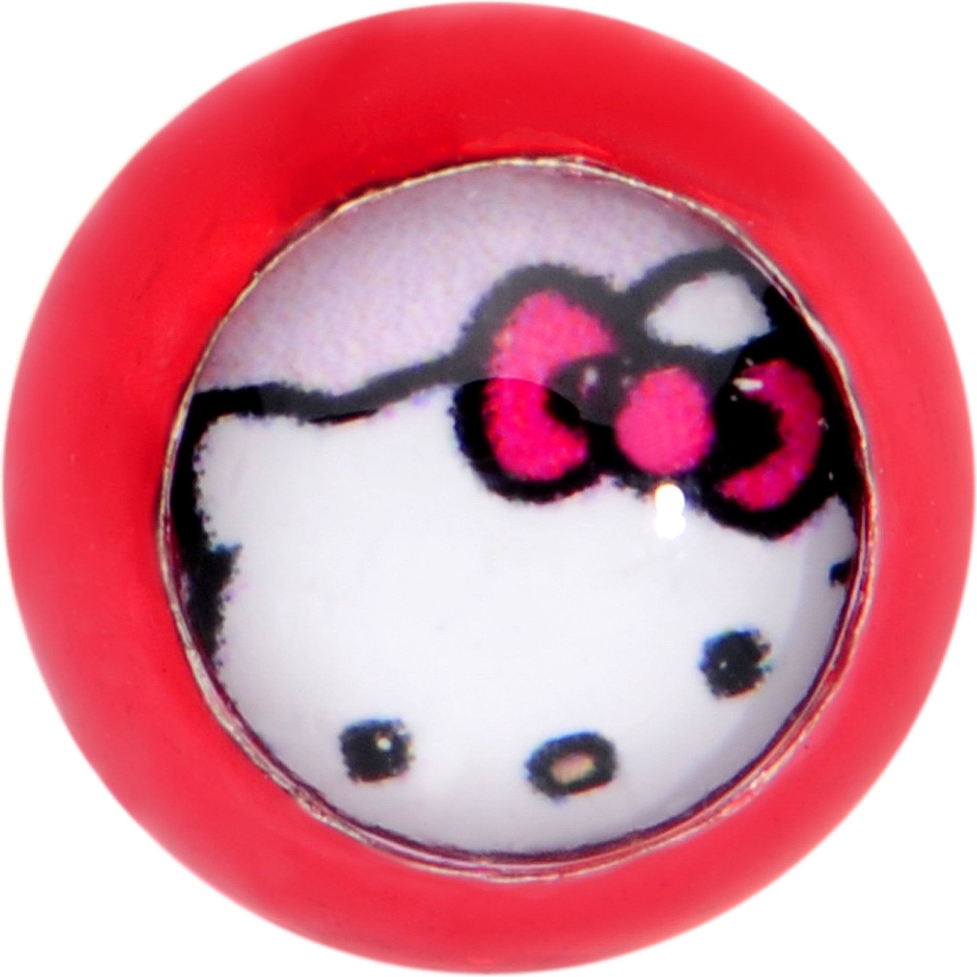 Officially Licensed Hello Kitty Cat Red Anodized Cartilage Tragus Earring