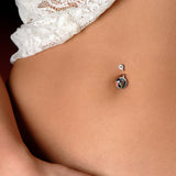 Wake the Dead Grim Reaper Halloween Belly Ring