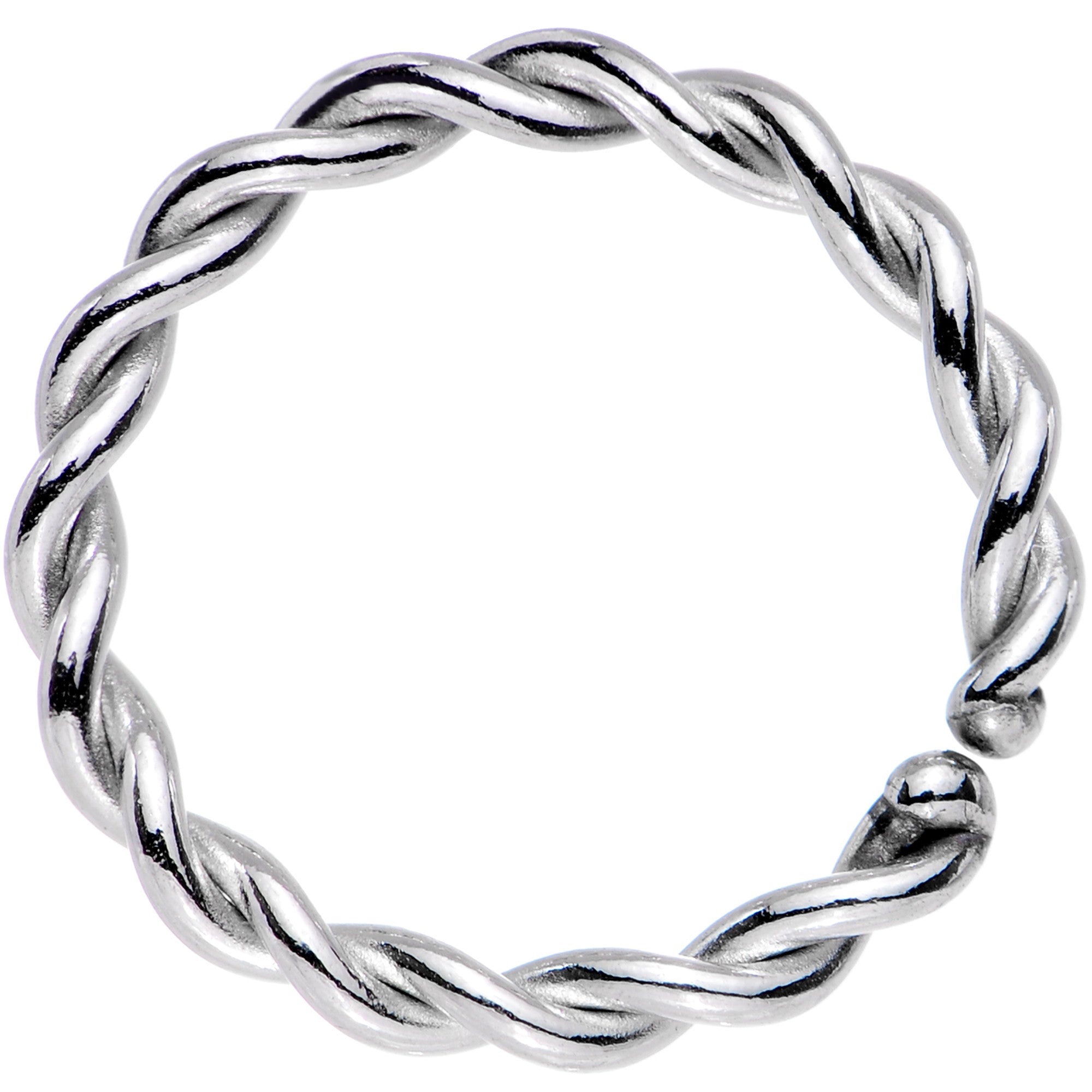 14 Gauge 3/8 Annealed Steel Seamless Braided Circular Ring