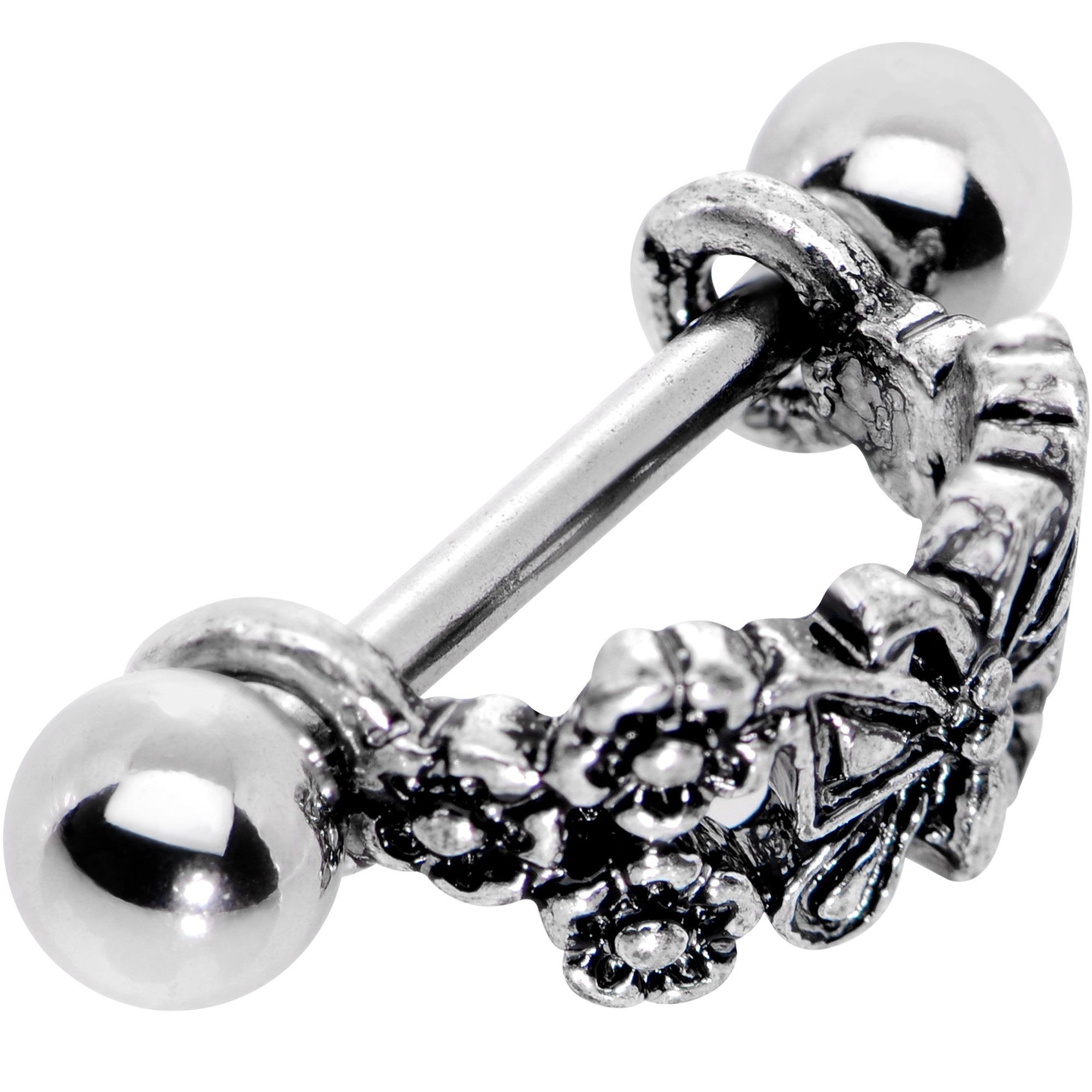 16G 9/16 Dragonfly Garden Helix Cuff Cartilage Earring