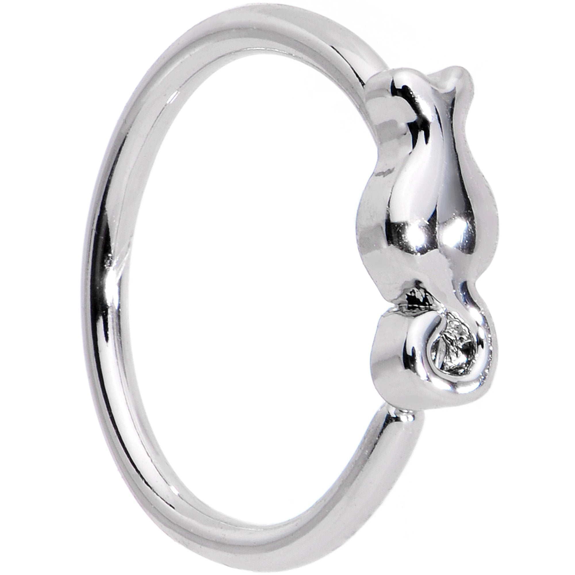 20G 5/16 Tiny Tulip Flower Seamless Circular Ring