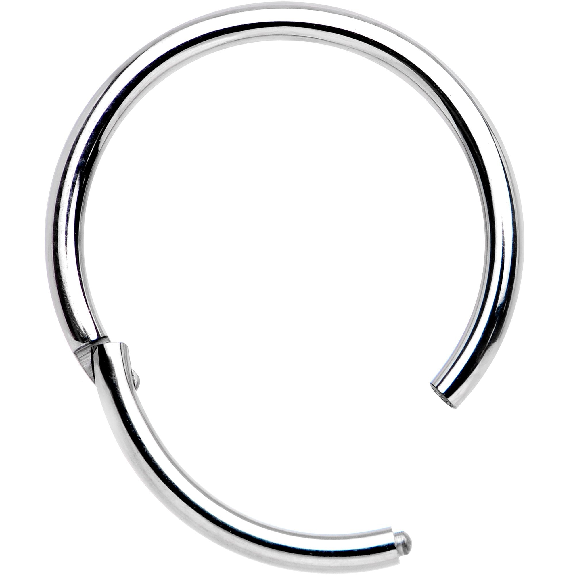 16 Gauge 1/2 Solid G23 Implant Grade Titanium Hinged Segment Ring