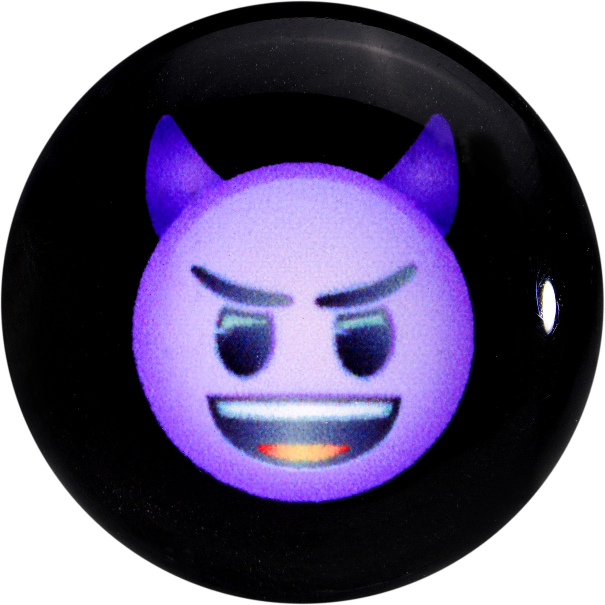5/8 Licensed Purple Devil emoji Acrylic Double Flare Plug Set