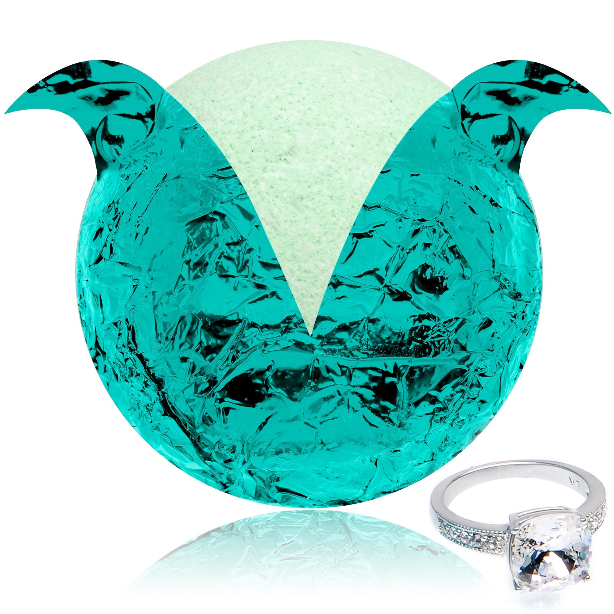 Mermaid Daydream Bath Bomb with Jewelry Ring Inside
