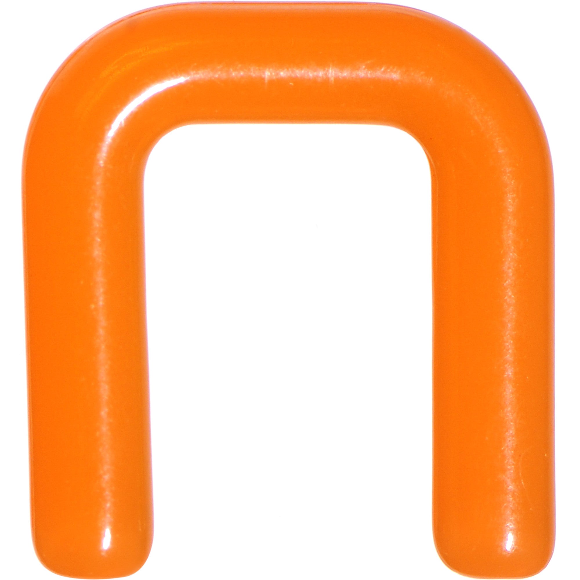 10 Gauge 1/2 Orange Flexible Bioplast Square Septum Retainer
