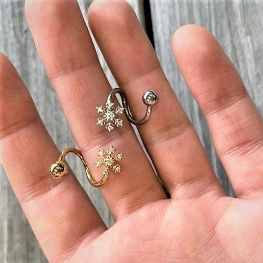 spiral snowflake belly