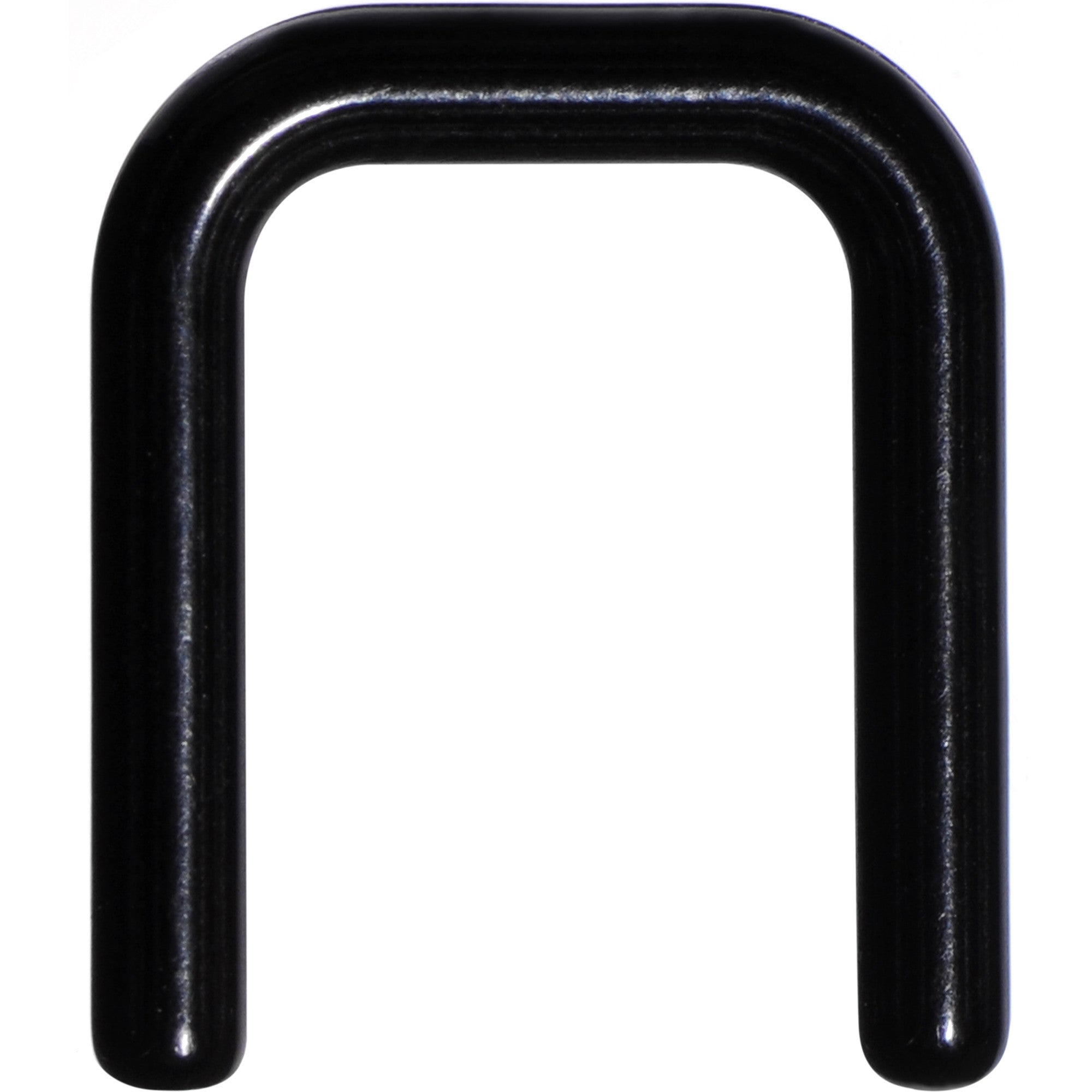 14G 7/16 Black Flexible Bioplast Square Septum Retainer