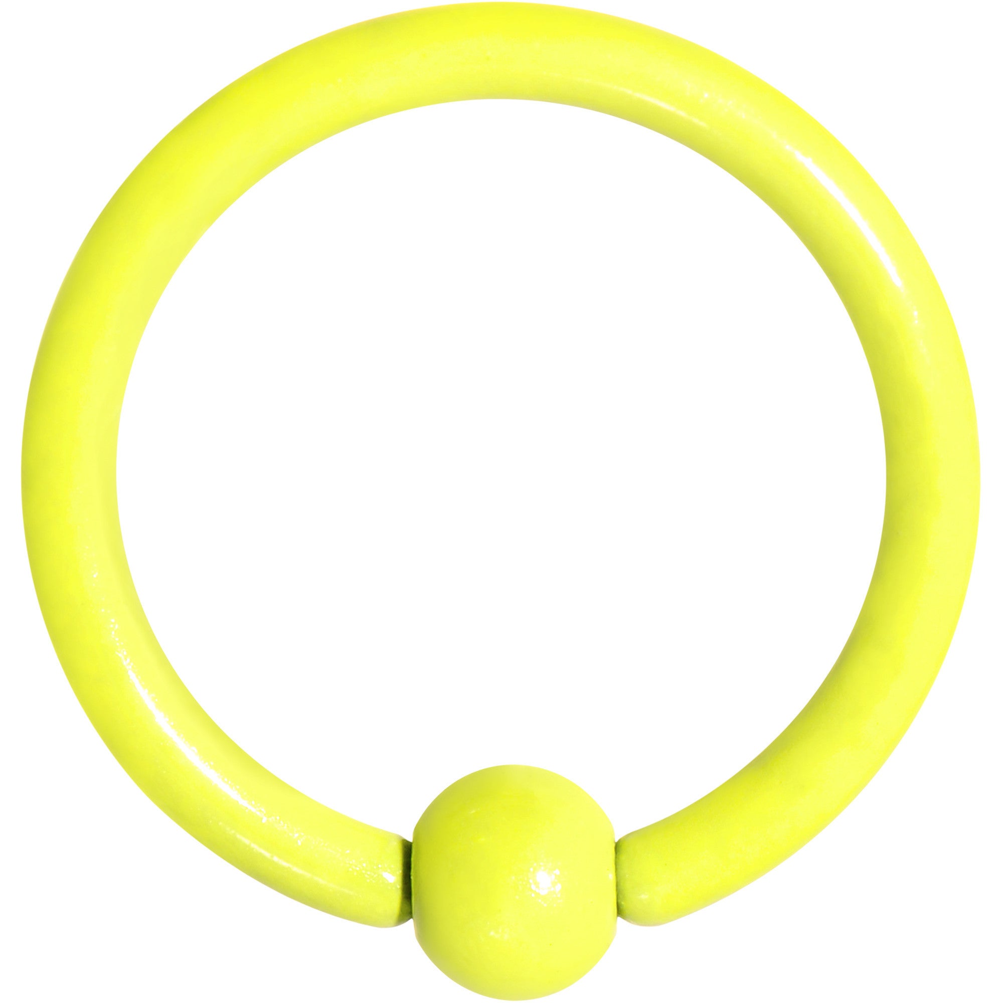 16 Gauge 3/8 Yellow Acrylic Over Steel Captive Ring
