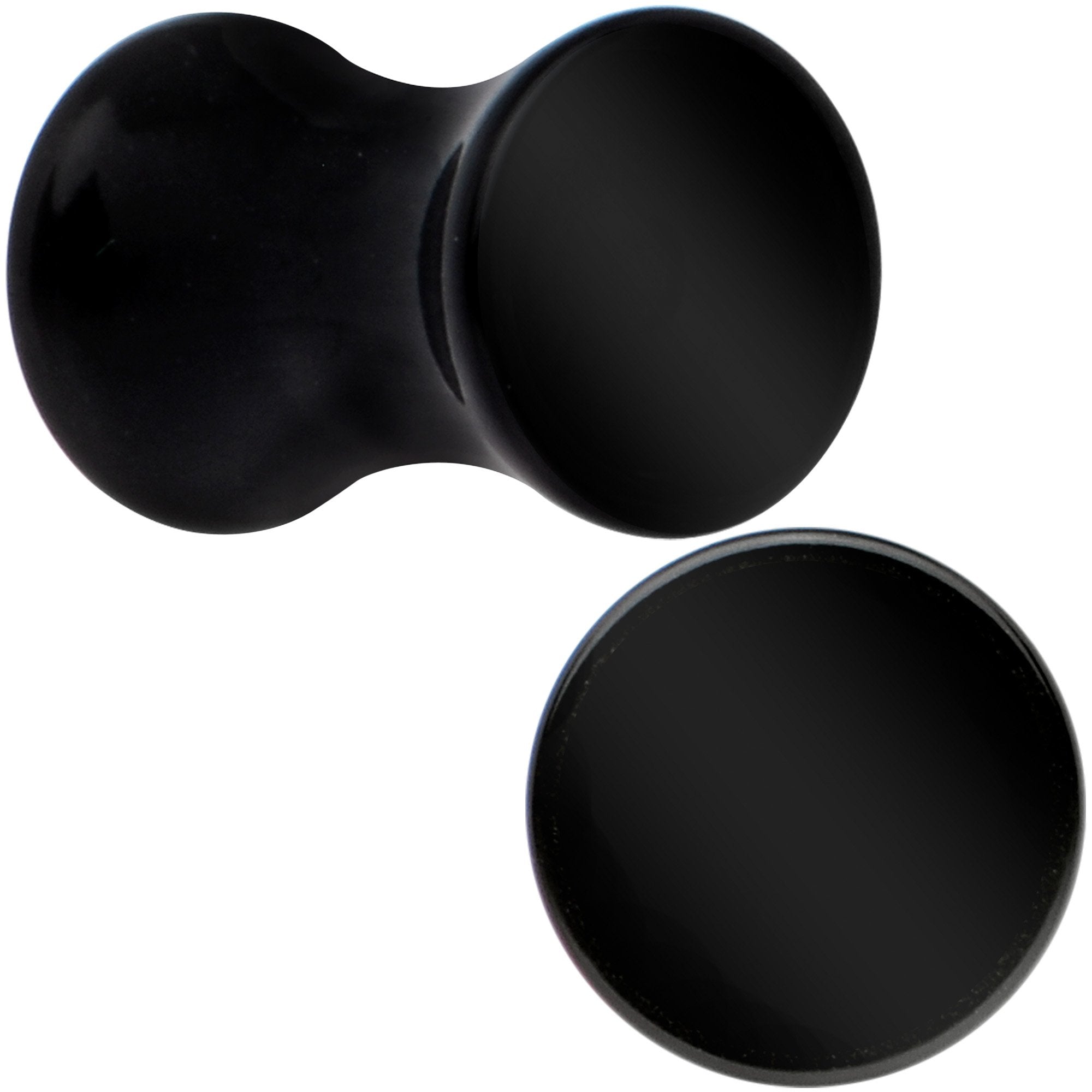 Black UV Acrylic Saddle Plug Set 5mm to 25mm