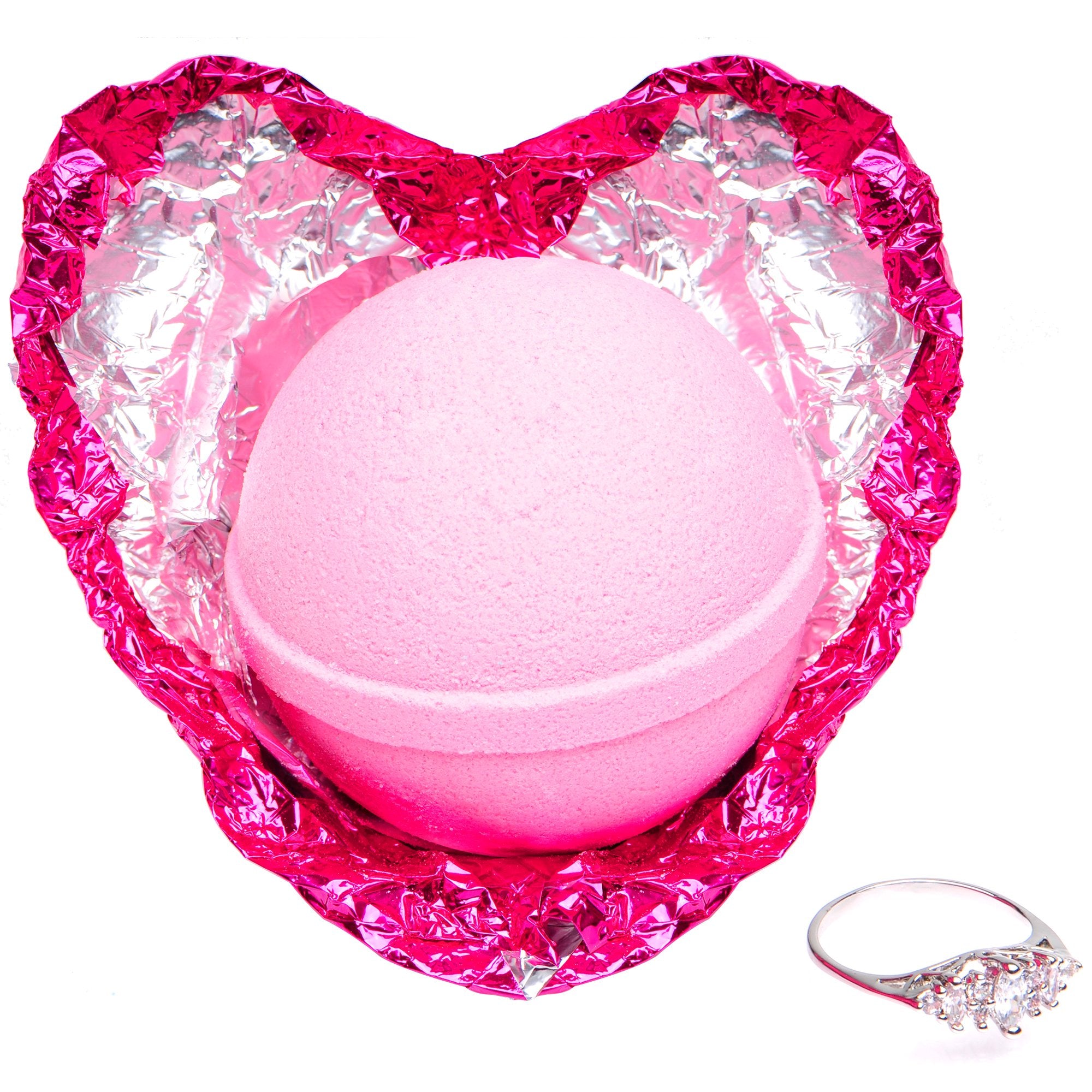 Love Potion Bath Bomb with Jewelry Ring Inside