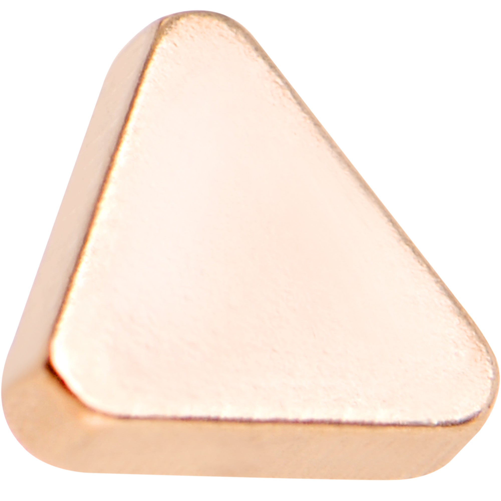 5/16 Rose Gold IP Triangle Internally Threaded Daith Cartilage Tragus