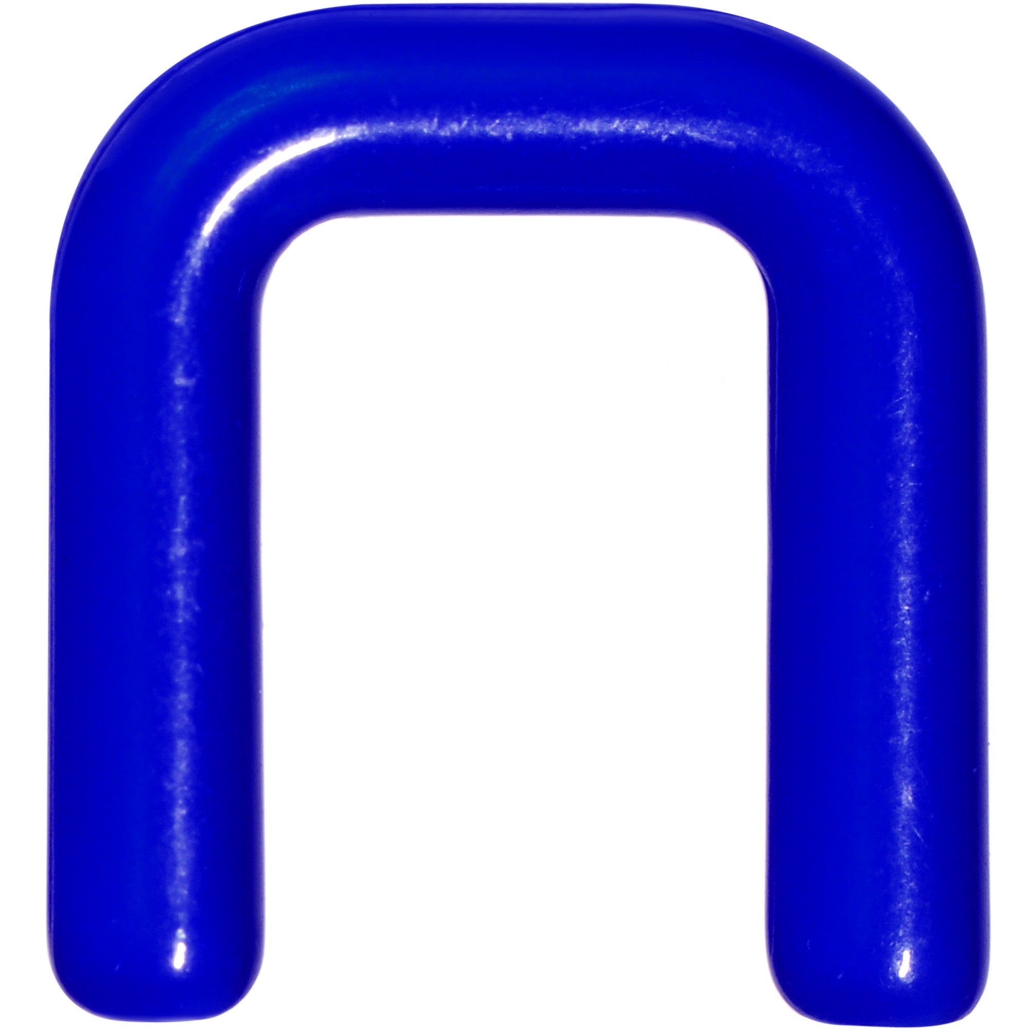 10 Gauge 1/2 Blue Flexible Bioplast Square Septum Retainer