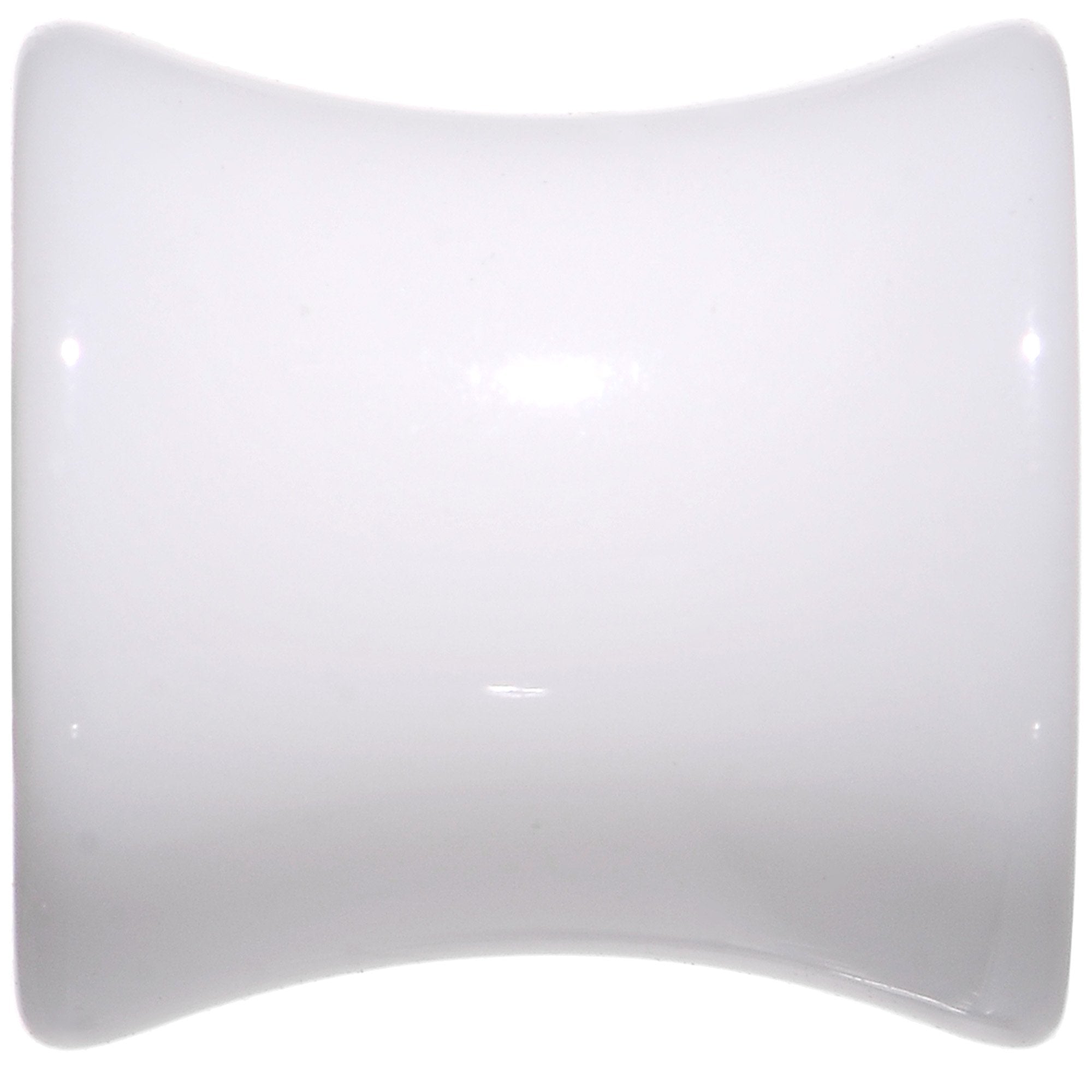 White UV Acrylic Saddle Plug Set 4mm to 25mm