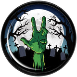 Cemetery Zombie Hand Halloween Black Anodized Plug Set 5/8