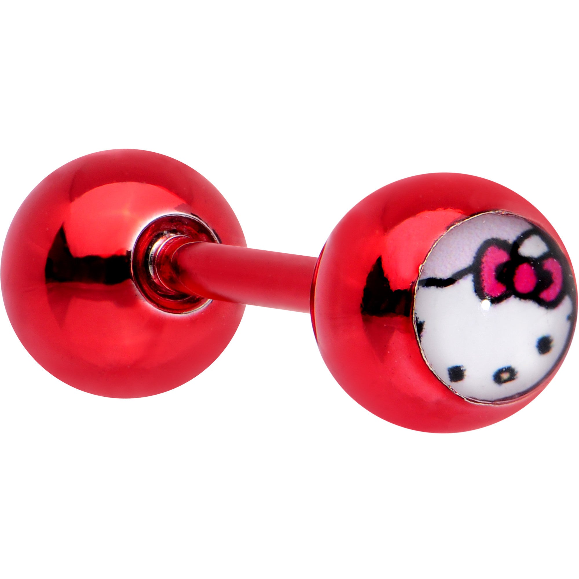 Officially Licensed Hello Kitty Cat Red Anodized Cartilage Tragus Earring