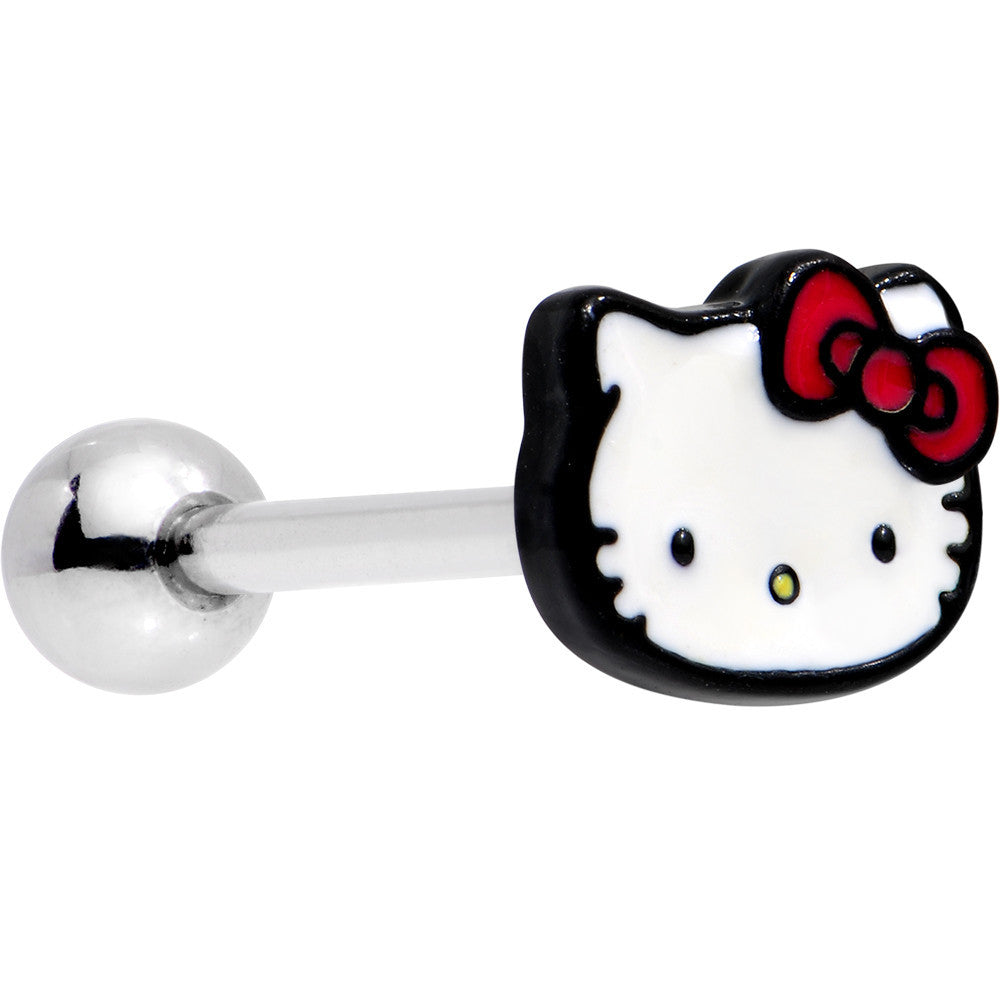 Officially Licensed Hello Kitty Cat Red Bow Barbell Tongue Ring