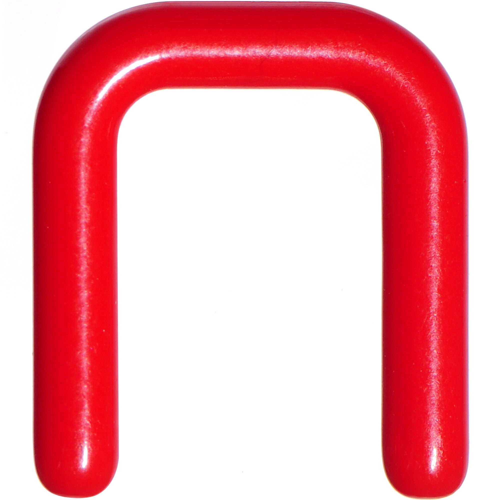12 Gauge 1/2 Red Flexible Bioplast Square Septum Retainer