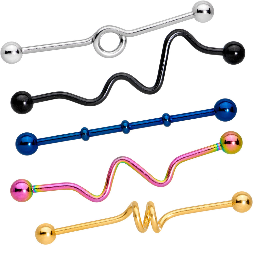 14 Gauge Wacky Shape Industrial Project Bar Set of 5 40mm