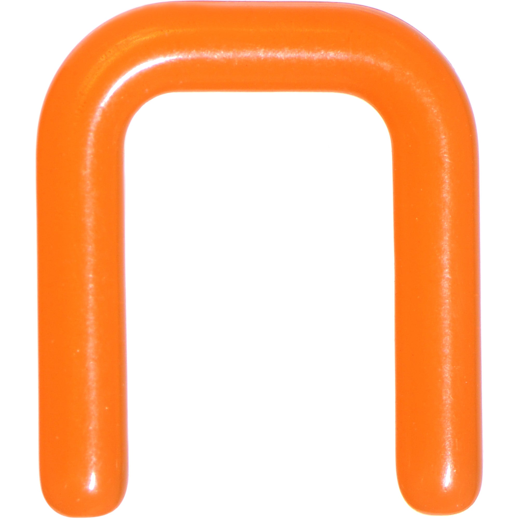 12 Gauge 1/2 Orange Flexible Bioplast Square Septum Retainer
