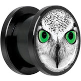 Black White Owl Black Anodized Screw Fit Plug Set 1/2