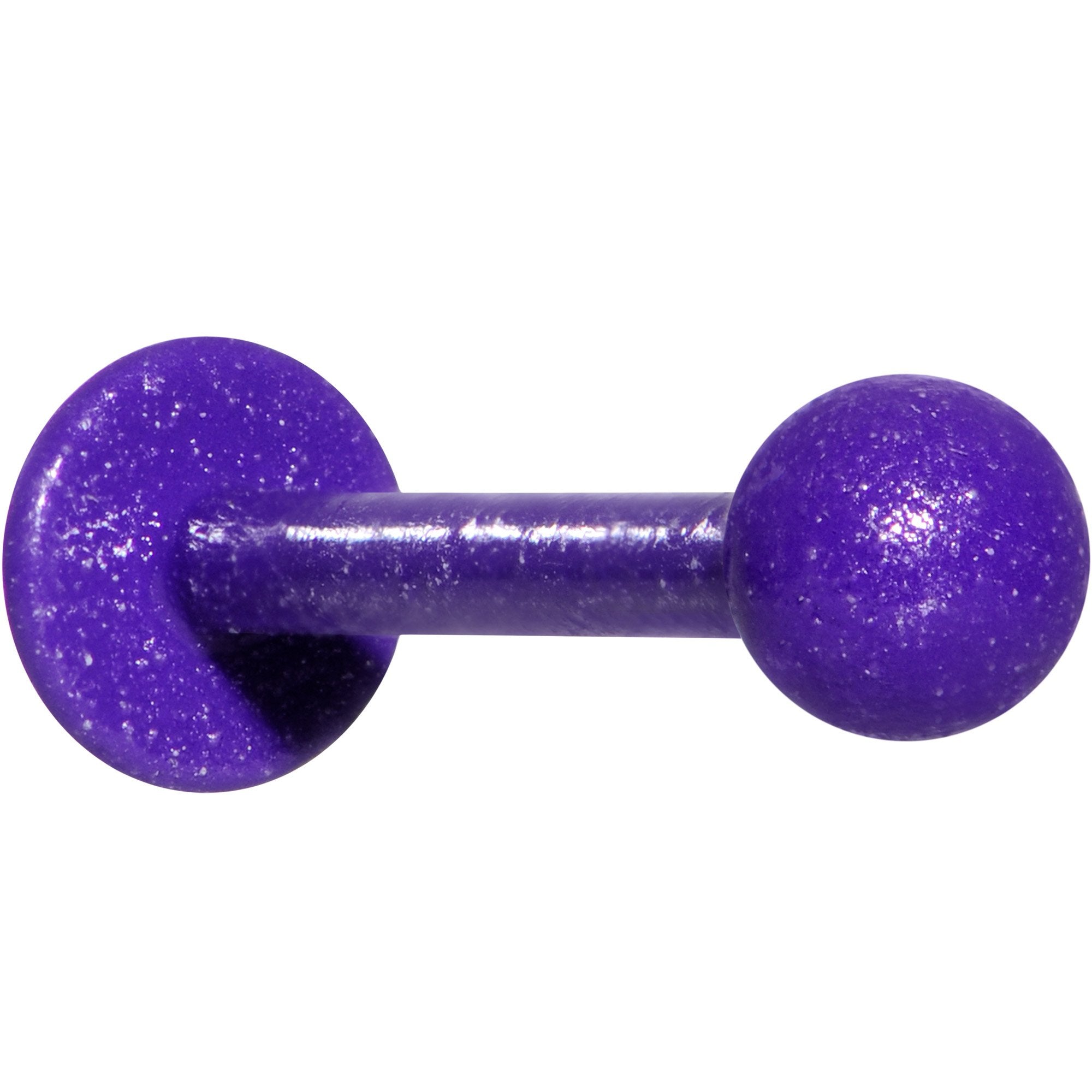 16G 3/8 Purple Glow In The Dark Effect Labret Monroe