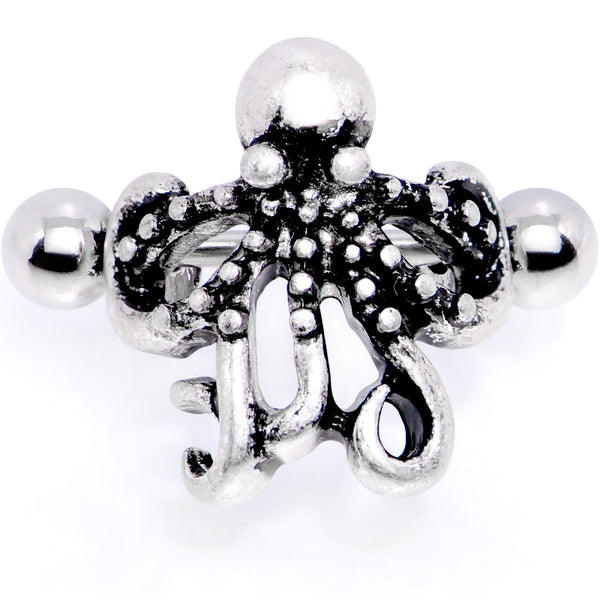 16 Gauge 1/2 Outstretched Octopus Cuff Cartilage Earring