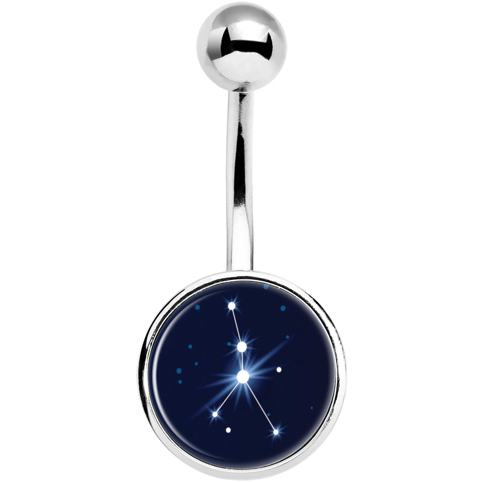Zodiac Constellation Cancer Belly Ring