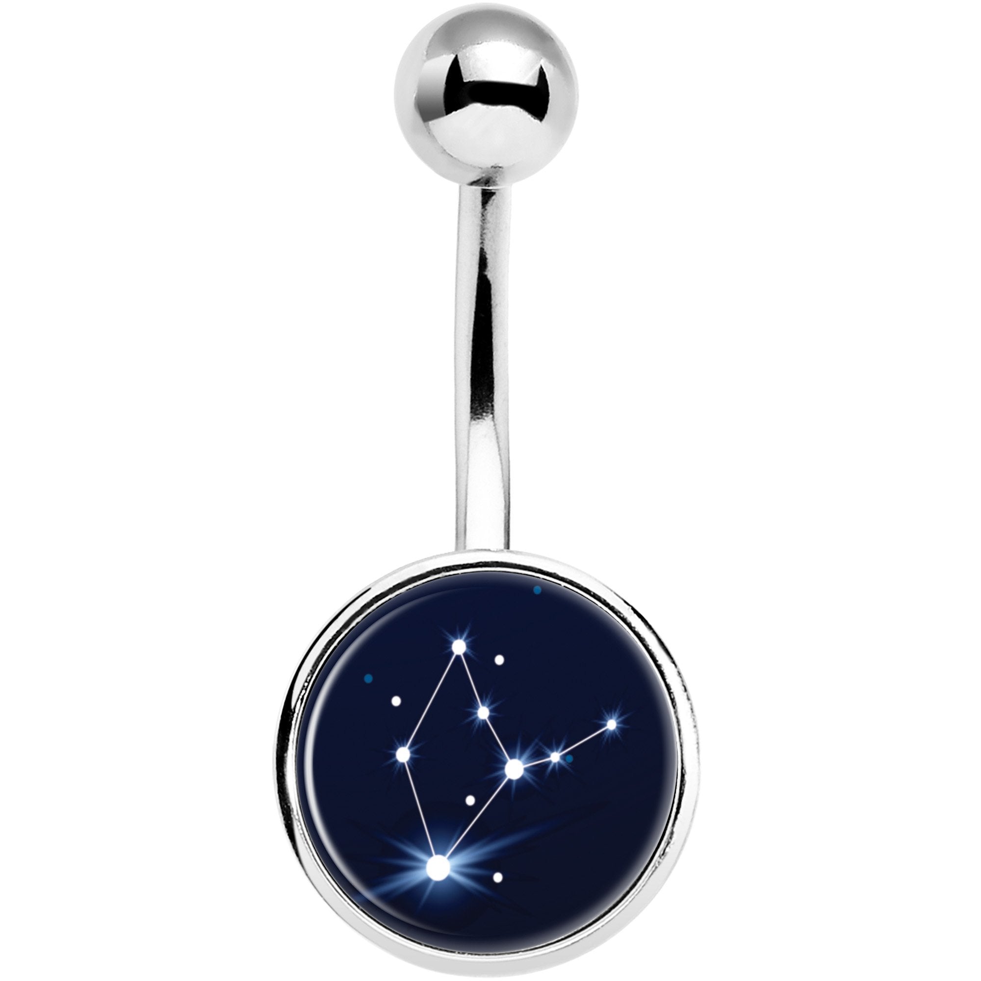 Zodiac Constellation Virgo Belly Ring