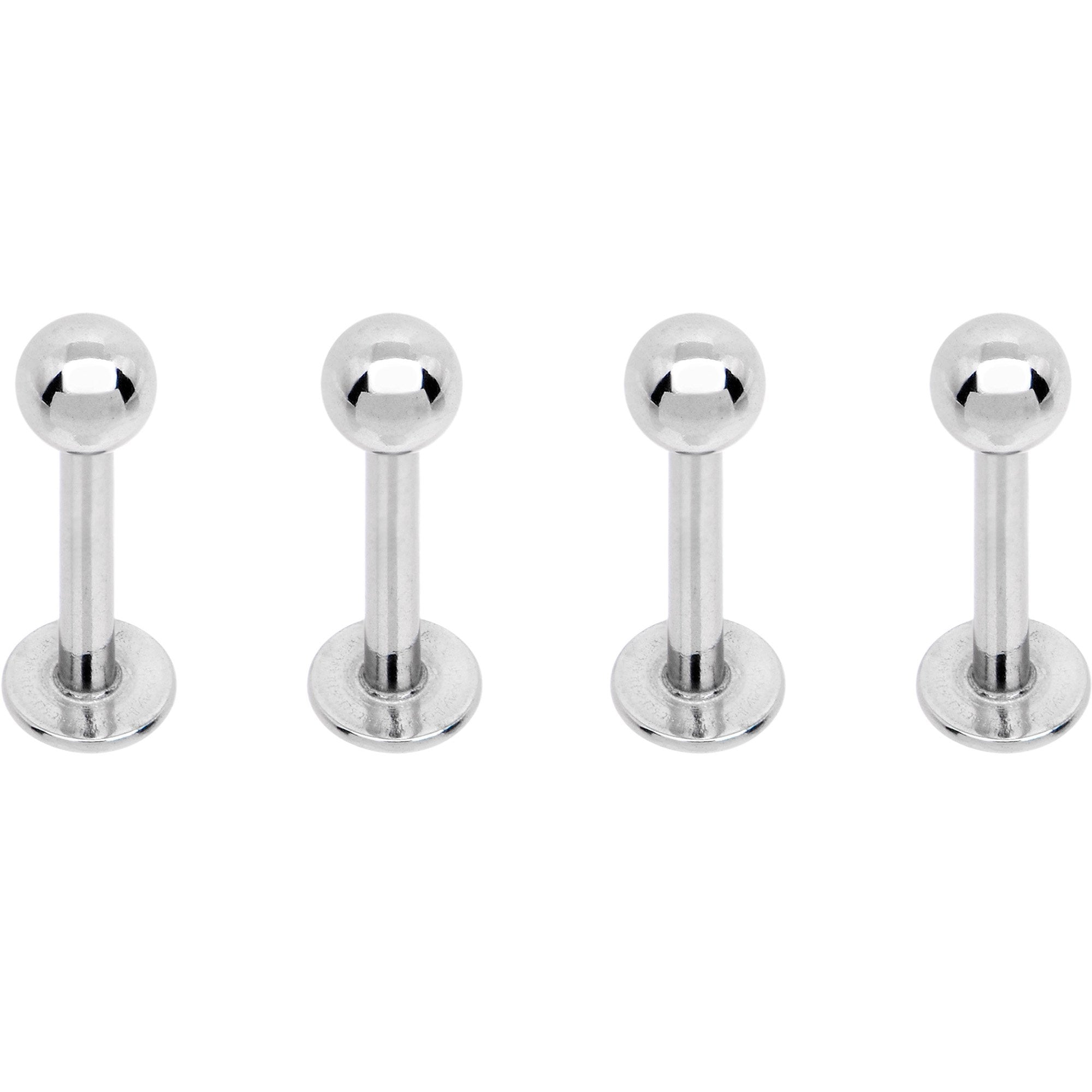 16G 5/16 Rainbow Black PVD Pack Set of 12 Labret Monroe