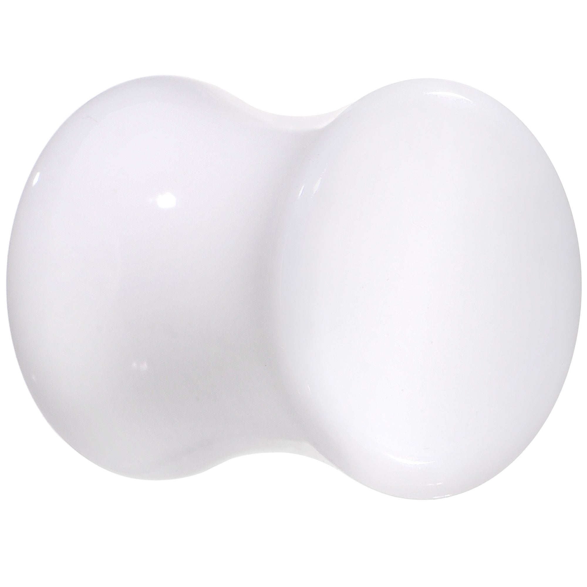 White UV Acrylic Saddle Plug Set 4mm to 25mm