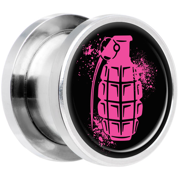 Pink Grenade Steel Screw Fit Plug Set 1/2